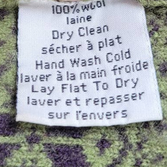 Girls Neve 100% Wool Full-Zip Sweater Jacket Mock Neck Size 7/8 - Picture 5 of 5